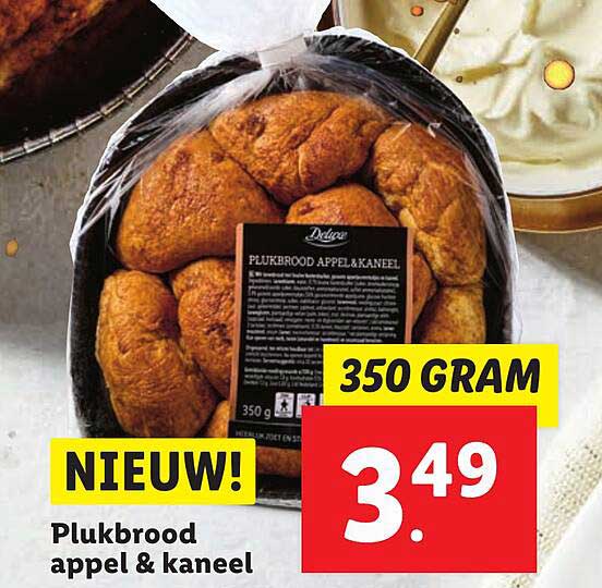 Plukbrood appel & kaneel