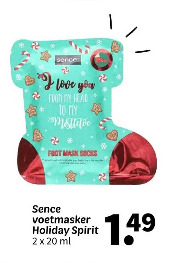 Sence voetmasker Holiday Spirit