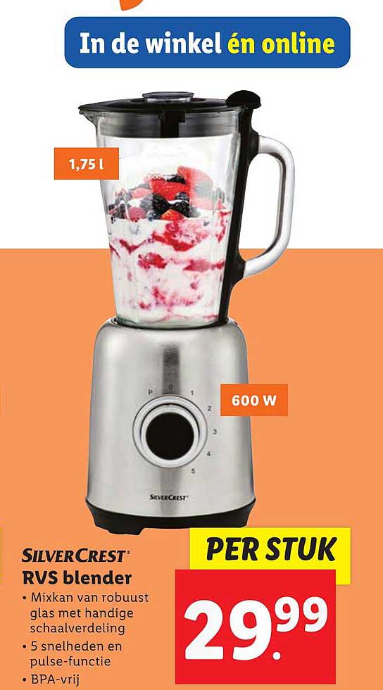 SILVERCREST RVS blender