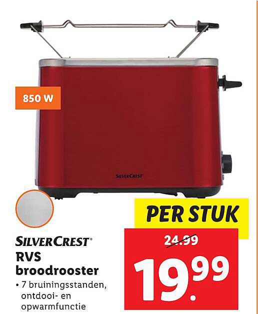 SilverCrest RVS broodrooster