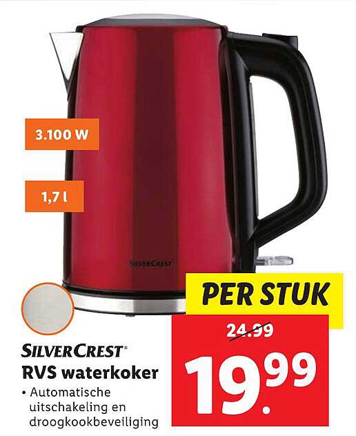 SILVERCREST RVS waterkoker