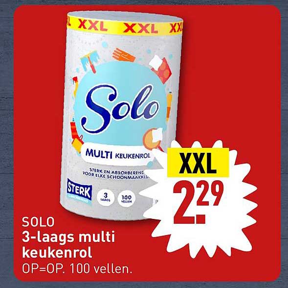 SOLO 3-laags multi keukenrol