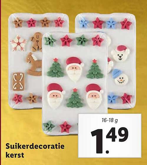 Suikerdecoratie kerst