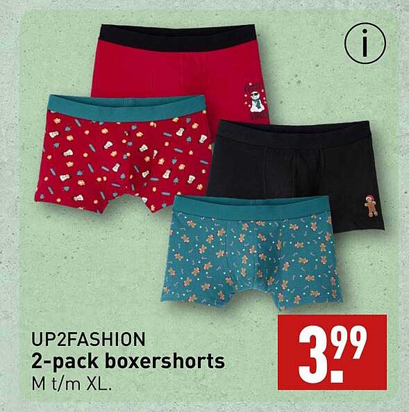 UP2FASHION 2-pack boxershorts