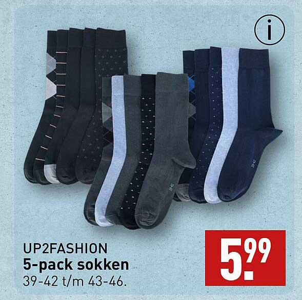 UP2FASHION 5-pack sokken