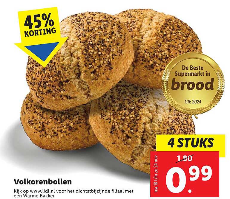 Volkorenbollen