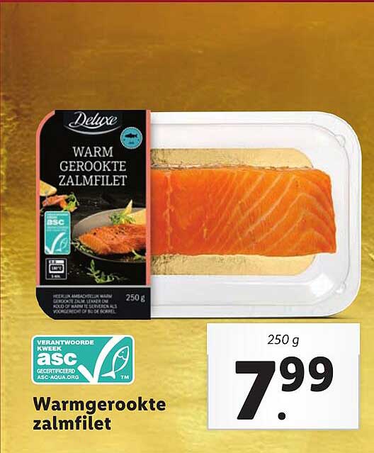 Warmgerookte zalmfilet