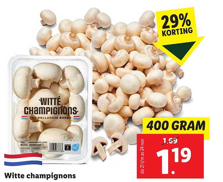 Witte champignons