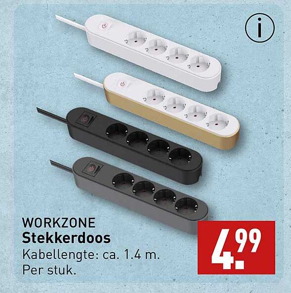 WORKZONE Stekkerdoos