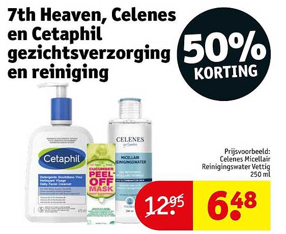 7th Heaven, Celenes en Cetaphil gezichtsverzorging en reiniging