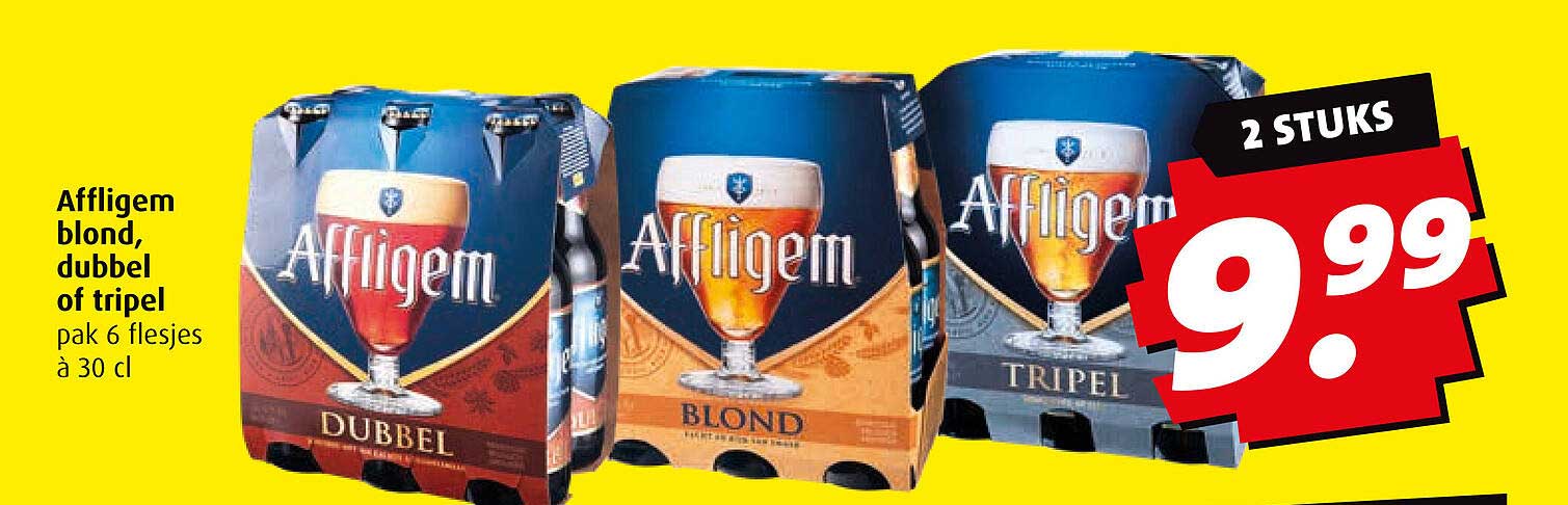 Affligem blond, dubbel of tripel