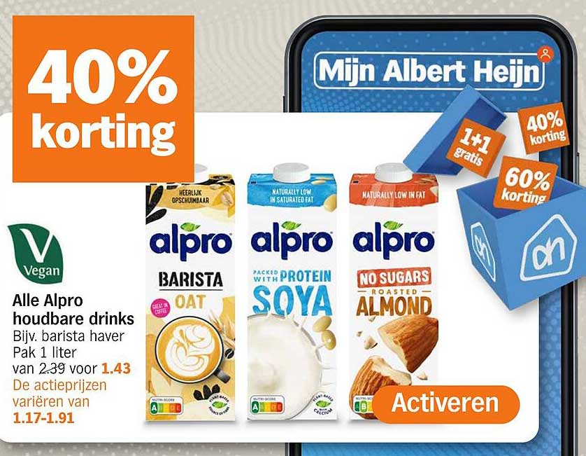 Alle Alpro houdbare drinks