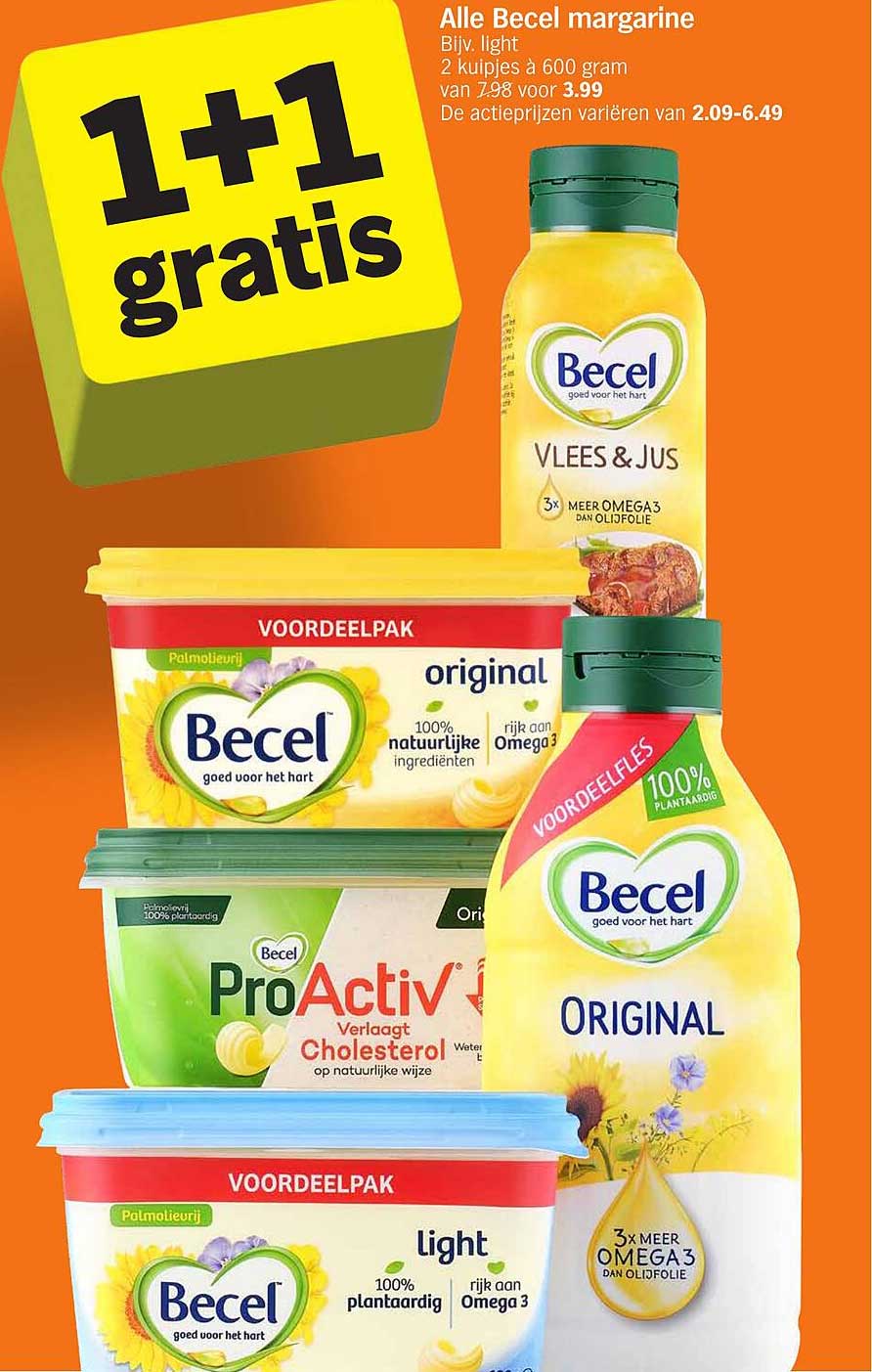 Alle Becel margarine