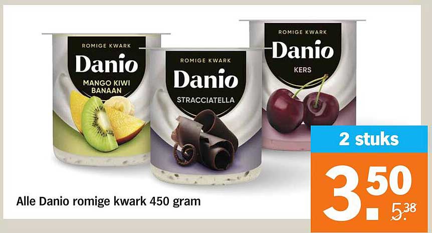 Alle Danio romige kwark 450 gram