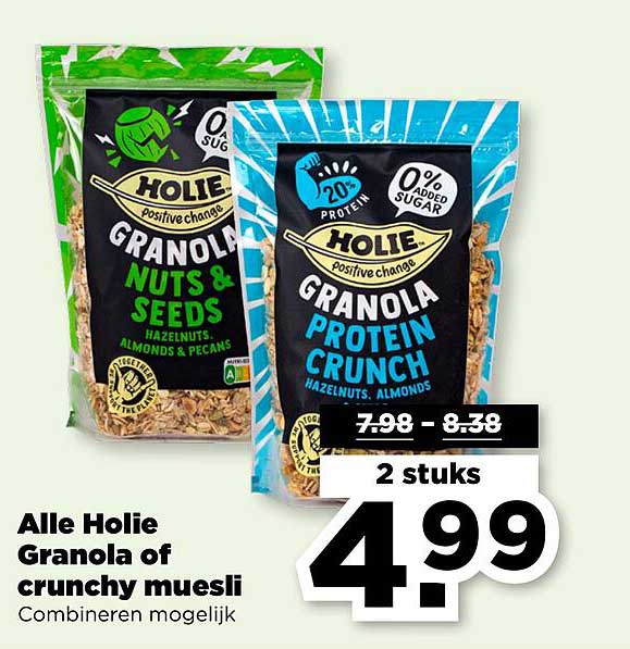 Alle Holie Granola of crunchy muesli