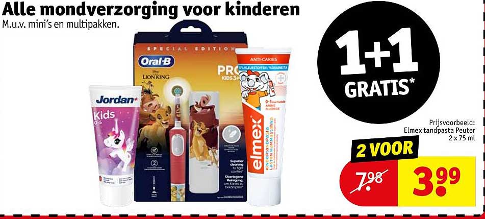 Alle mondverzorging voor kinderen