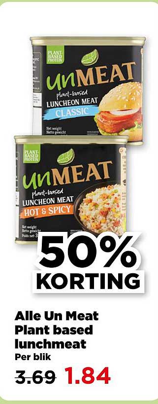 Alle Un Meat Plant based lunchmeat