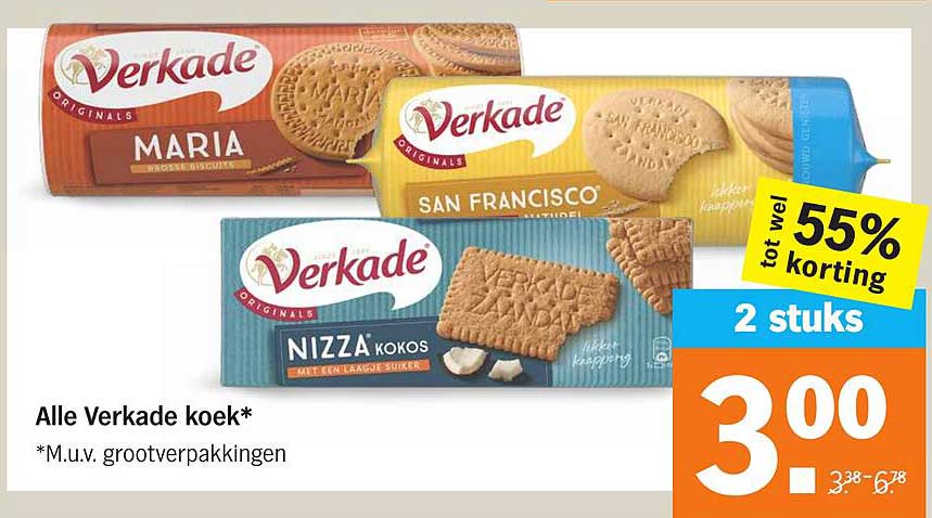 Alle Verkade koek*