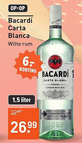 Bacardí Carta Blanca Witte rum