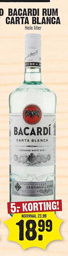 Bacardi Rum Carta Blanca