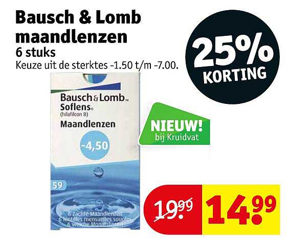 Bausch & Lomb maandlenzen