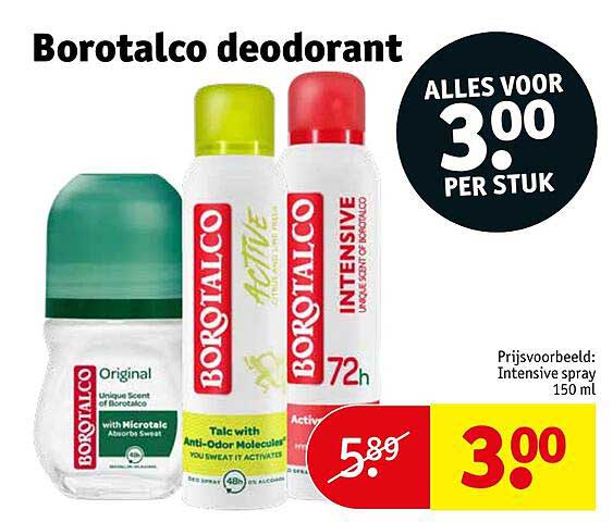 Borotalco deodorant