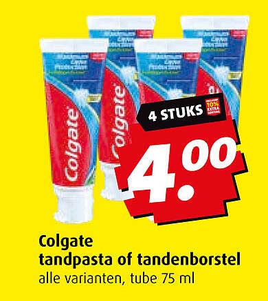 Colgate tandpasta of tandenborstel