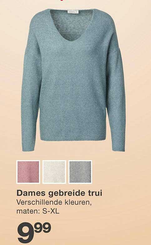 Dames gebreide trui