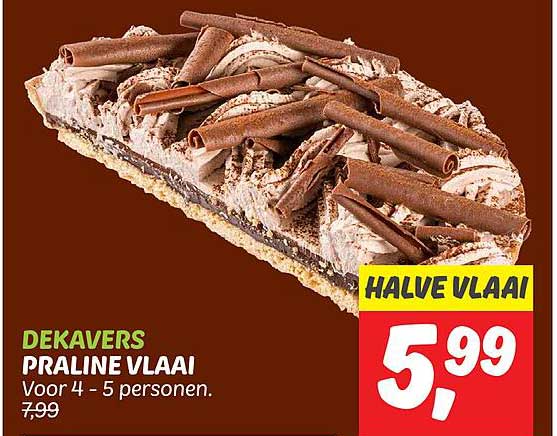 DEKAVERS PRALINE VLAAI