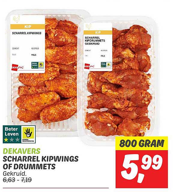 DEKAVERS SCHARREL KIPWINGS OF DRUMMETS GEGKUID