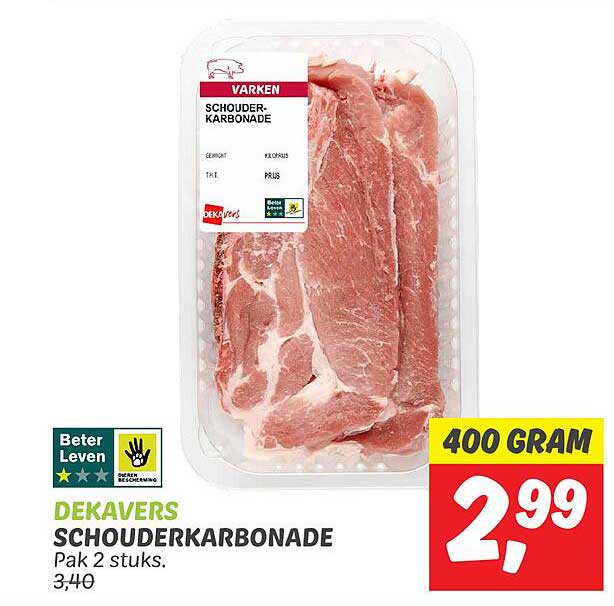 DEKAVERS SCHOUDERKARBONADE