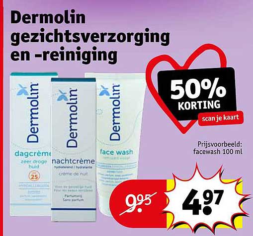 Dermolin gezichtsverzorging en -reiniging