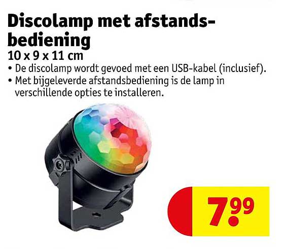 Discolamp met afstandsbediening