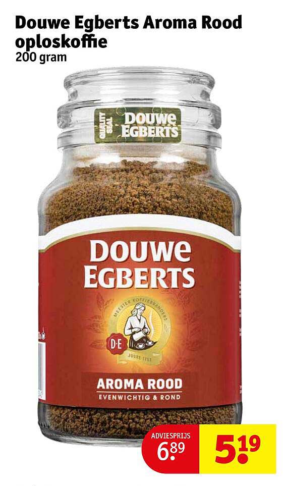 Douwe Egberts Aroma Rood oploskoffie