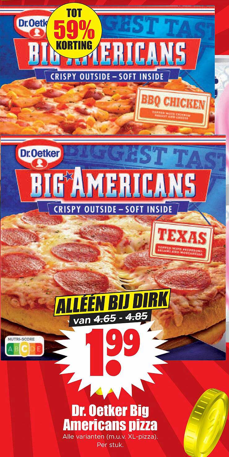 Dr. Oetker Big Americans pizza