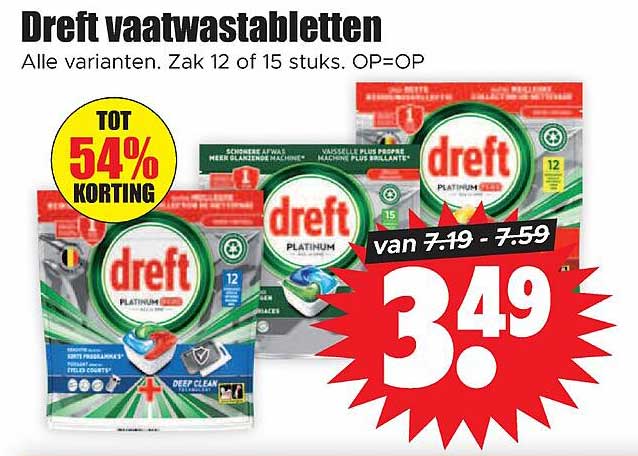 Dreft vaatwastabletten