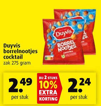 Duyvis borrelnootjes cocktail