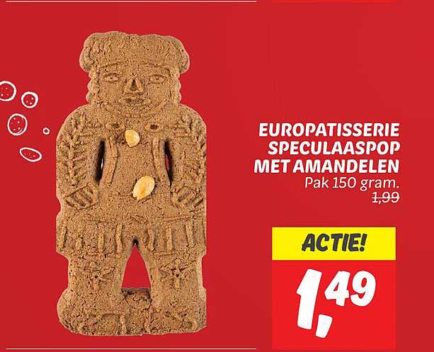 EUROPATISSERIE SPECULAASPOP MET AMANDELEN