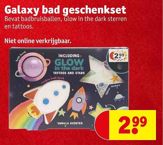 Galaxy bad geschenkset