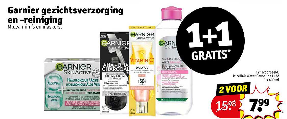 Garnier gezichtsverzorging en -reiniging