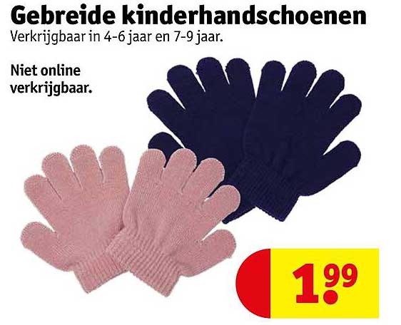 Gebreide kinderhandschoenen