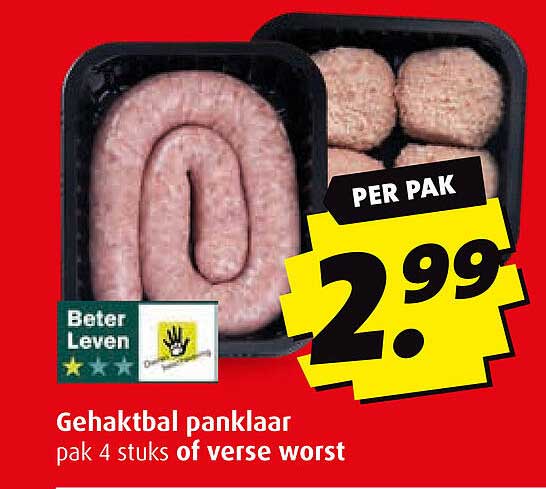 Gehaktbal panklaar