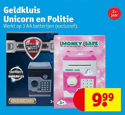 Geldkluis Unicorn en Politie