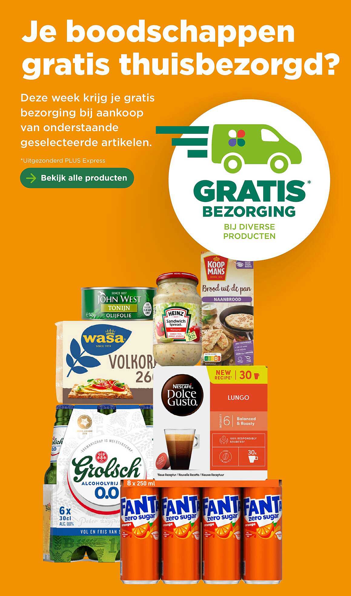 GRATIS BEZORGING BIJ DIVERSE PRODUCTEN