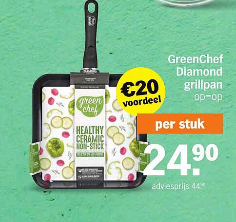 GreenChef Diamond grillpan