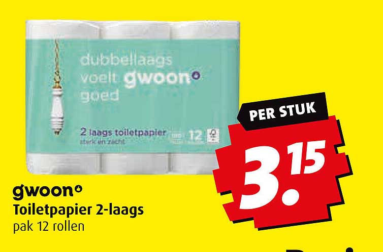 gwoon Toiletpapier 2-laags