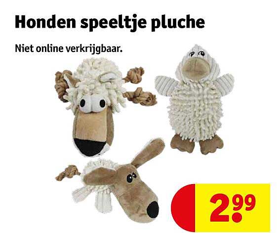 Honden speeltje pluche