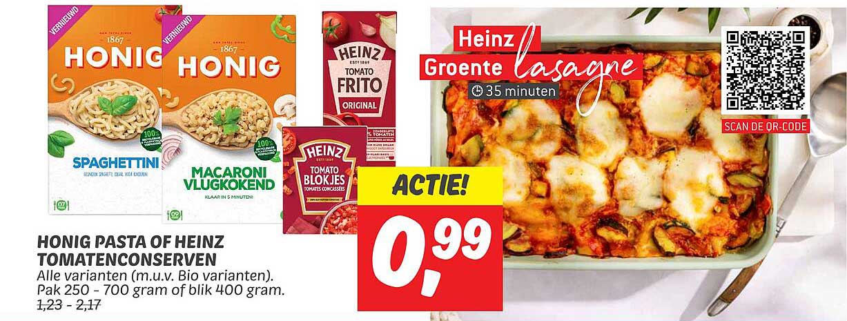 HONIG PASTA OF HEINZ TOMATENCONSERVEN