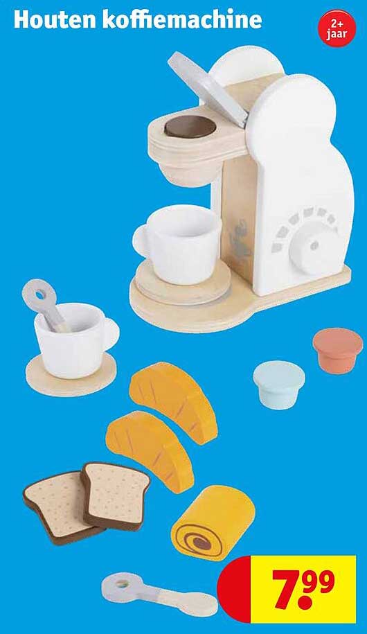 Houten koffiemachine