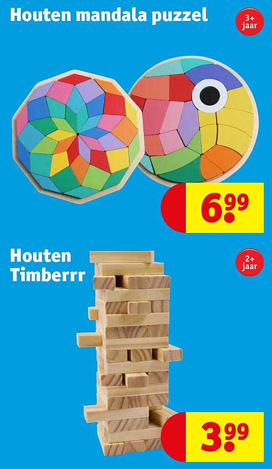 Houten mandala puzzel  
Houten Timberrr